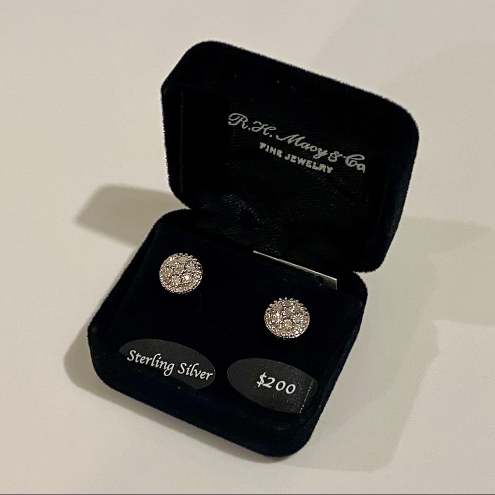 Diamond Cluster Stud Earrings (1/10 ct. t.w.)